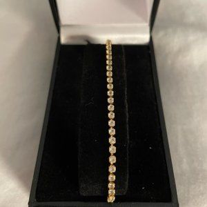 Monet Vintage Rhinestone Tennis Bracelet